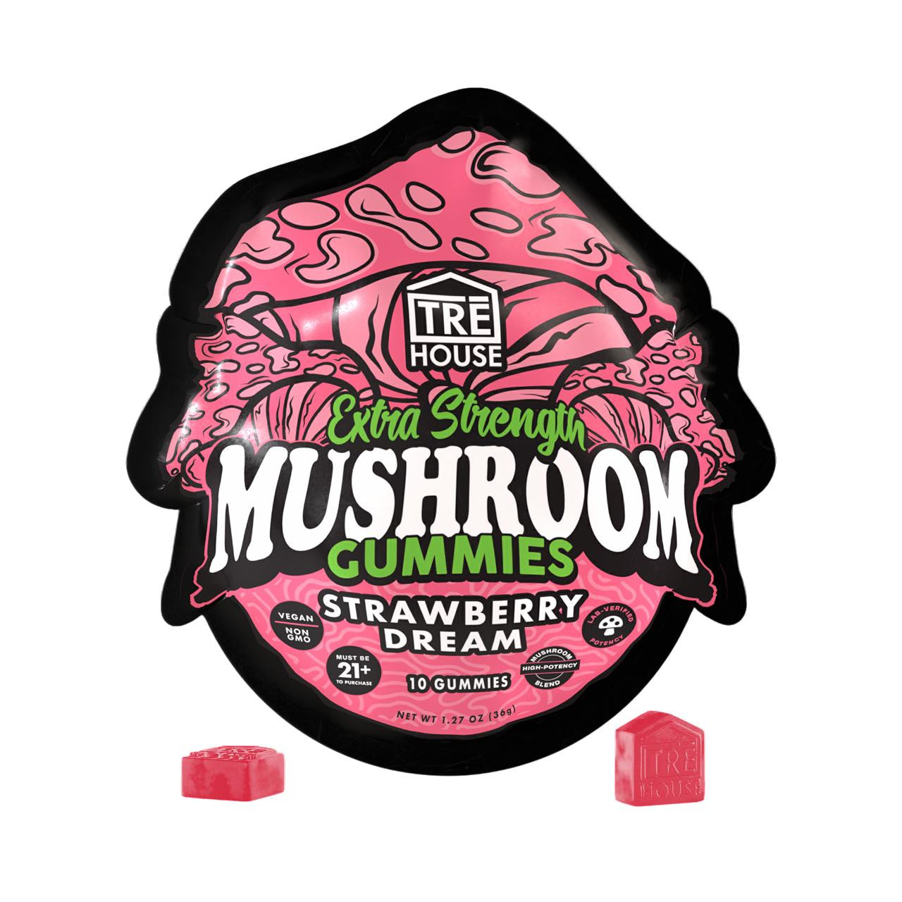 TRĒ House Extra Strength Magic Mushroom Blend Gummies - 10 Count Box