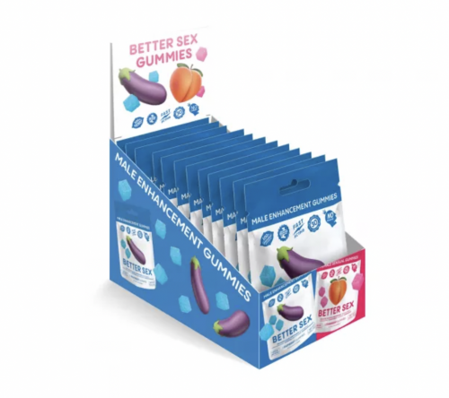 Better Sex Gummies - Libido Enhancement Edibles | Box of 12 Pouches