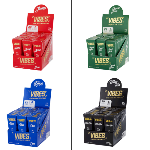 VIBES Pre-Rolled Cones 1.25" Size 30CT - Wholesale Hemp Cones