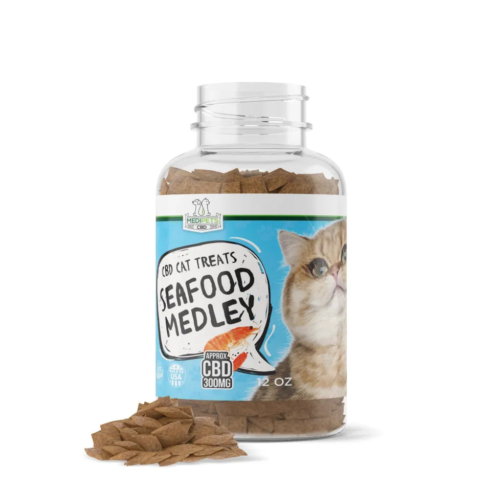 MediPets CBD Cat Treats Seafood Medley  300mg