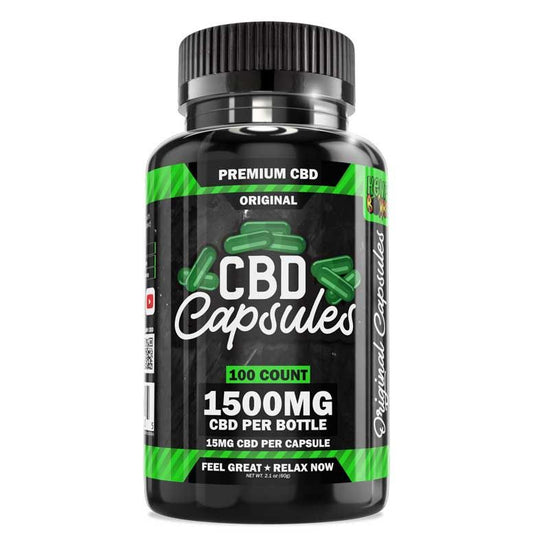 Hemp Bombs CBD Capsules 1500mg 15mg Pack of 6 - Wholesale CBD Pills