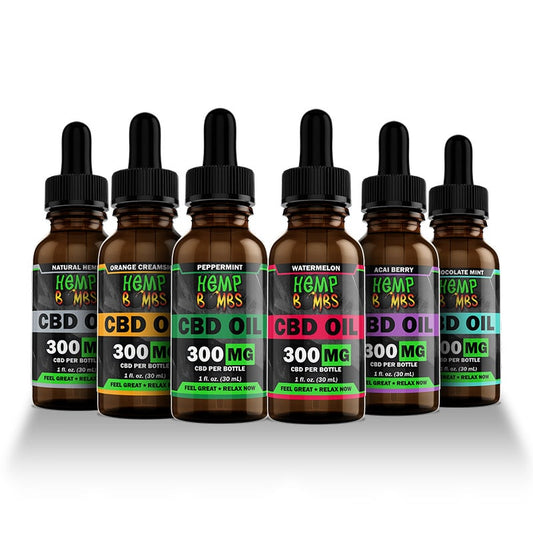 Hemp Bombs CBD Oil Tincture 30ml Pack of 6 Wholesale - Premium Hemp-Derived