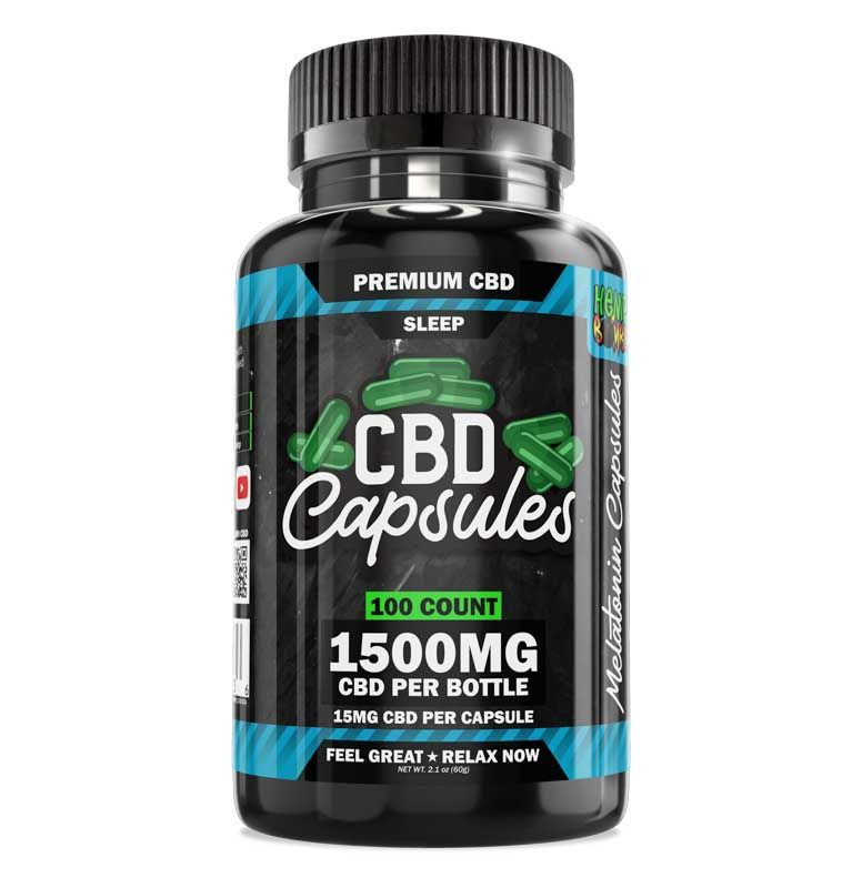 Hemp Bombs CBD Melatonin Sleep Capsules 1500mg Pack of 6 - Wholesale Sleep Aid