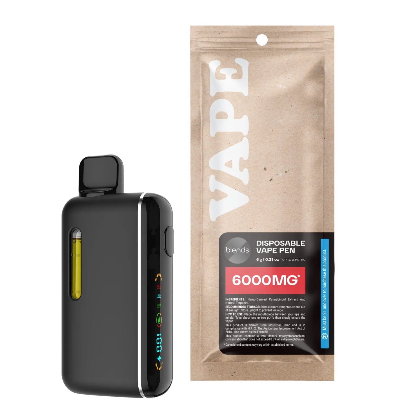 Blends Disposable Vape Pen 6ml 6000mg