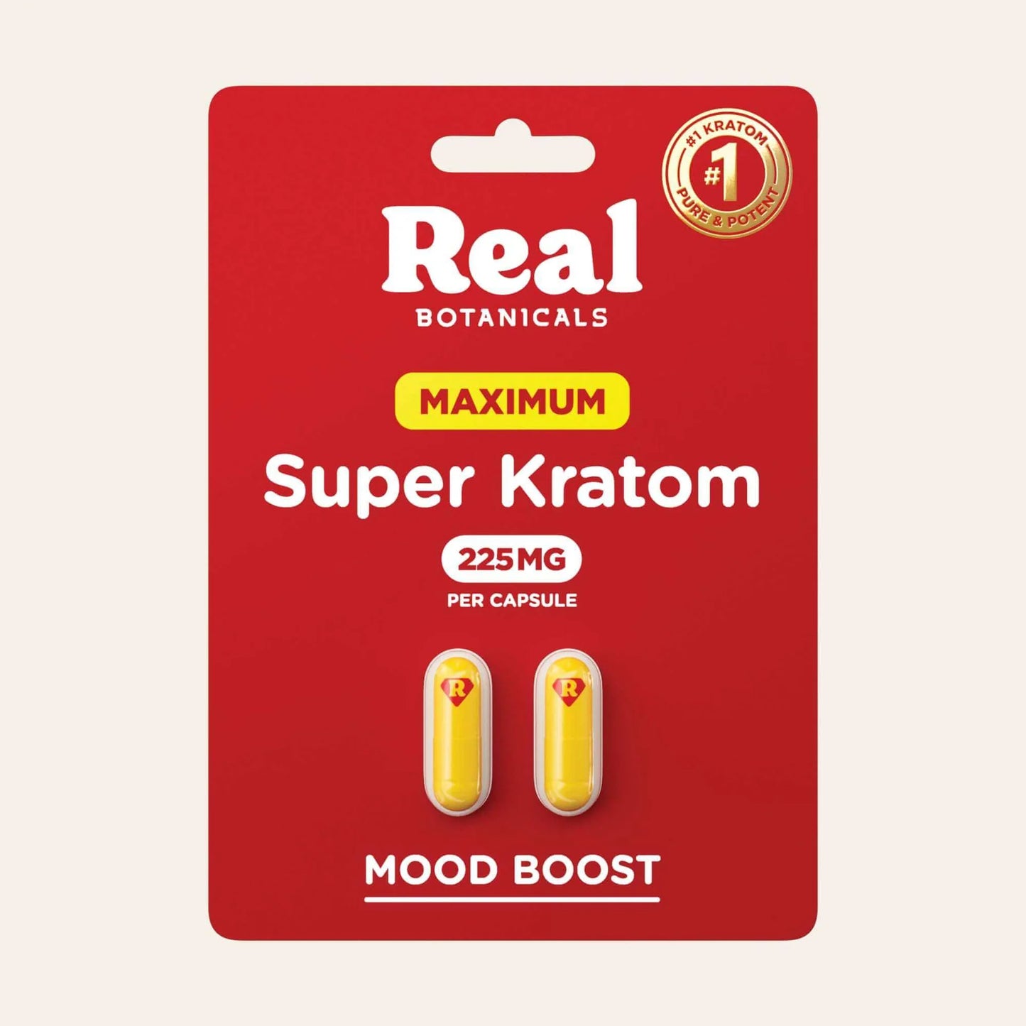 Real Botanicals Super Kratom Mood Boost Capsules 60ct - Wholesale Alkaloid Pills