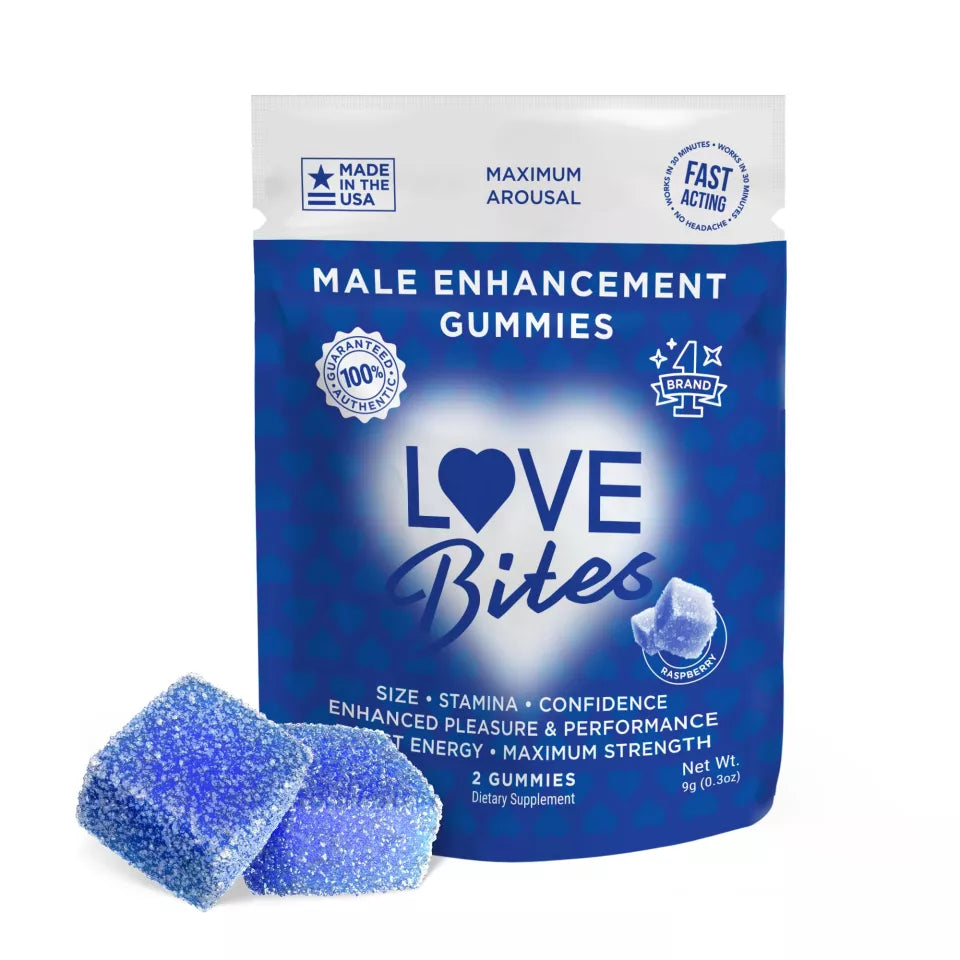 Love Bites Gummies - Libido Enhancement Edibles | Box of 12 Pouches