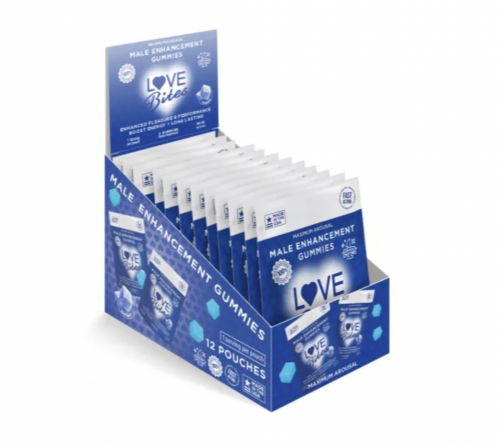 Love Bites Gummies - Libido Enhancement Edibles | Box of 12 Pouches
