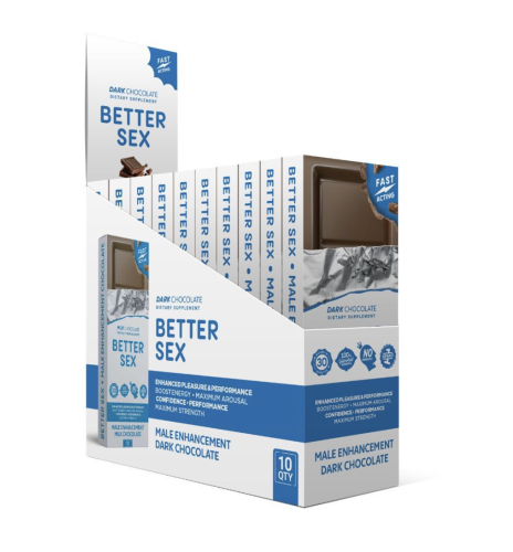 Better Sex Female Sensual Dark Chocolate - Libido Enhancement | Box of 10
