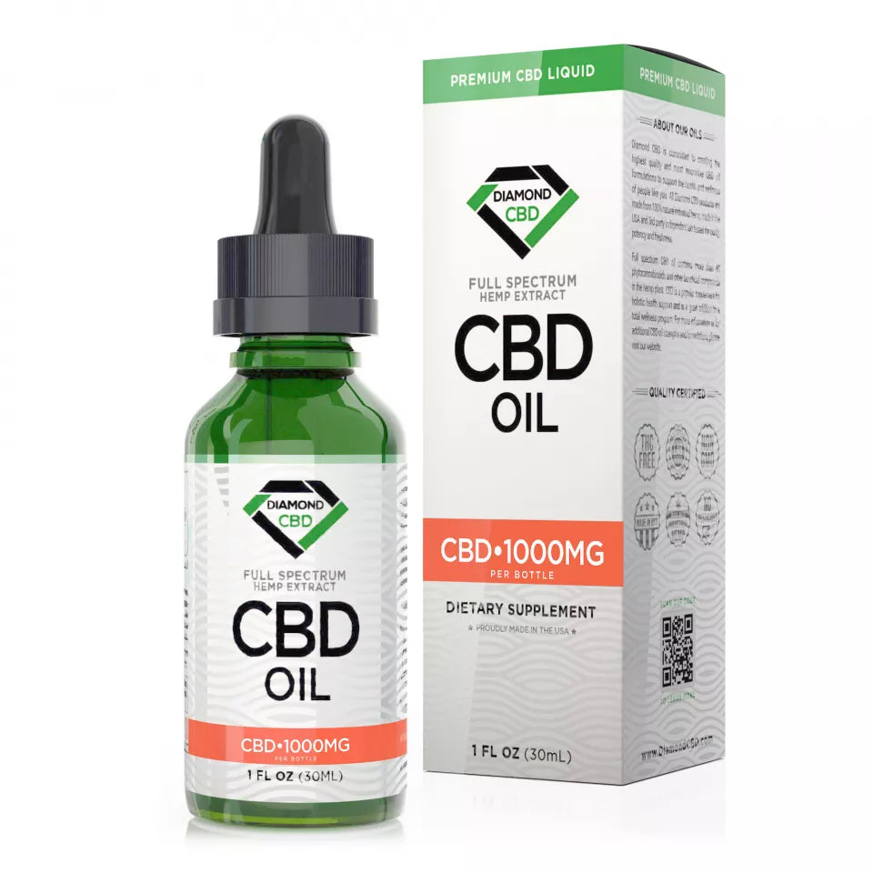 Diamond CBD Full Spectrum CBD Oil Tincture Wholesale - Hemp-Derived