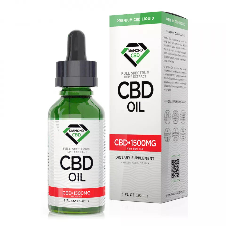 Diamond CBD Full Spectrum CBD Oil Tincture Wholesale - Hemp-Derived